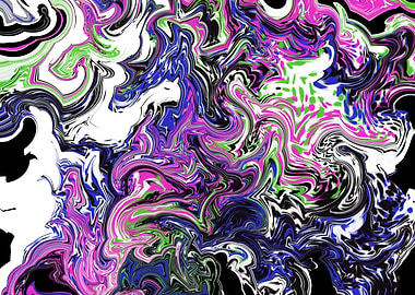 Abstract Swirls of Color 15 by Kristalin Davis