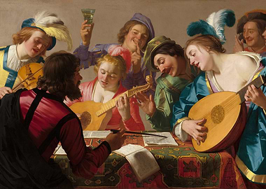 The Concert, Baroque Era Painting