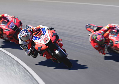 Motorcycle Racing on Track