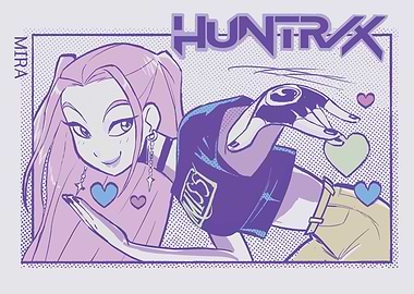 HUNTRX Mira Poster – Stylish Anime-Inspired Art