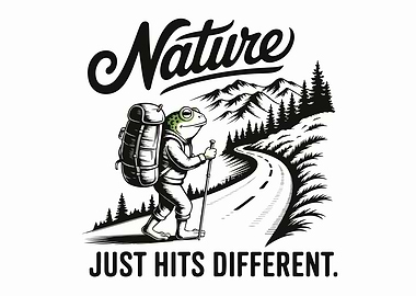 Frog Hiker: Nature Just Hits Different