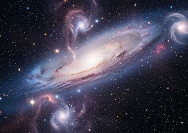 Spectacular Galaxy with Swirling Arms