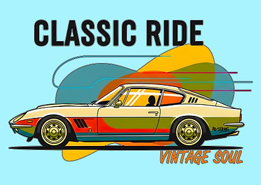 Classic Ride Vintage Soul Car Art