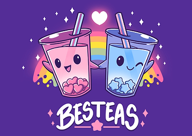 Bestea Bubble Tea Kawaii Illustration