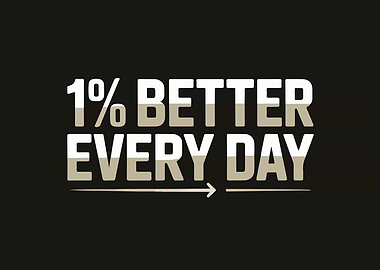 1% Better Every Day Typography