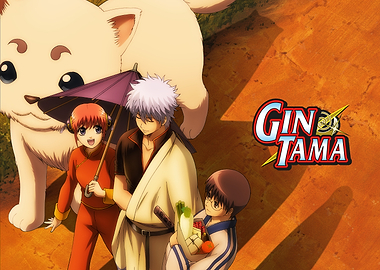 Gintama Yorozuya Family Portrait with logo