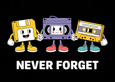 Retro Media Cartoon Characters