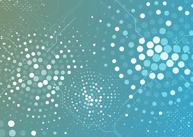 Abstract Technology Background with Dots and Lines