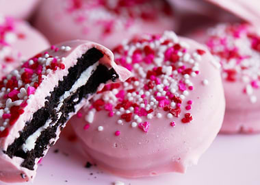 Pink Chocolate Cookies