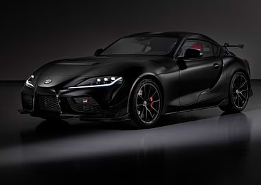 sleek black toyota supra gr