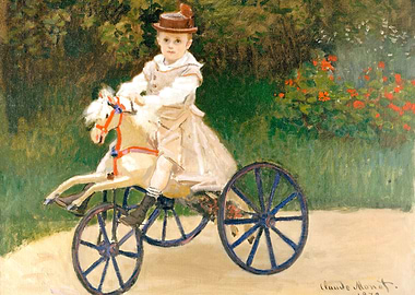 Child on Hobby Horse by Monet