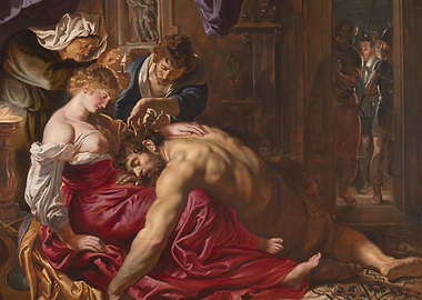 Samson and Delilah painting