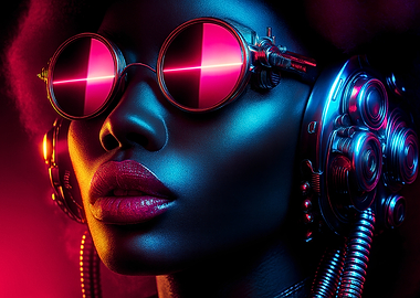 Cyberpunk Woman 'Techno Diva'