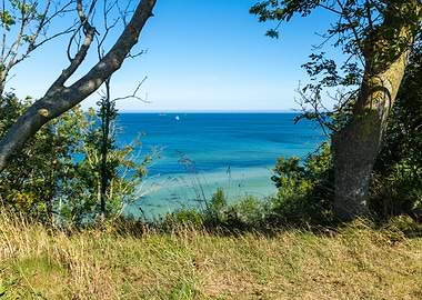 North beach Kap Arkona on Ruegen in summer