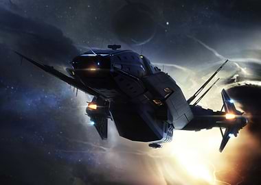 Spaceship in Deep Space