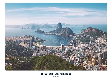 Rio de Janeiro, Brazil aerial view