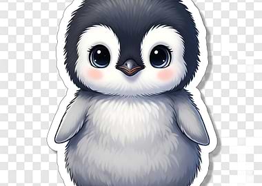 Cute Cartoon Penguin Illustration