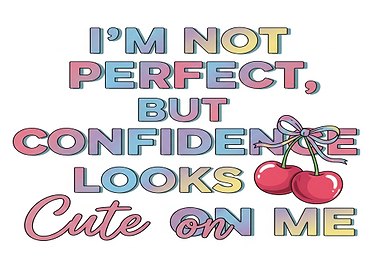 I'm Not Perfect, Confidence Looks Cute
