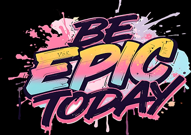 Be Epic Today Graffiti Art