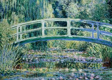 Monet's Bridge over Water Lilies