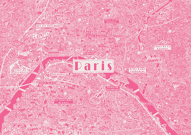 Paris city map