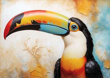 Colorful Toucan Portrait