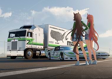 Racing Team with Anime Girls