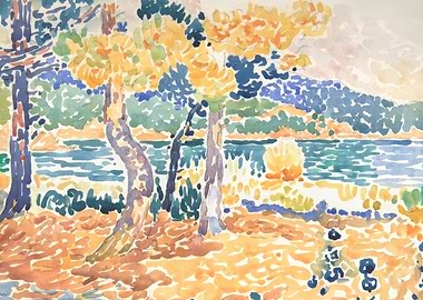 Landscape with Trees and Water