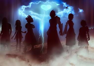 Kingdom Hearts Group Silhouette