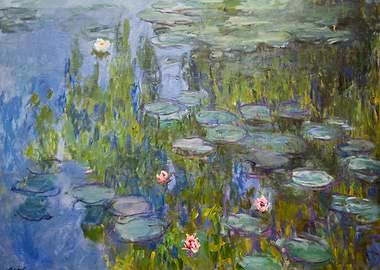 Monet's Water Lilies Painting