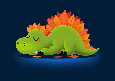 Leafasaurus Rex – Cozy Autumn Dinosaur Leaves