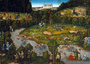 Lucas Cranach the Elder Hunting Scene