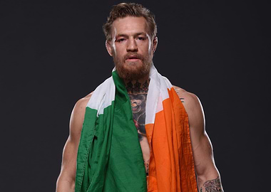 Conor McGregor with Irish Flag