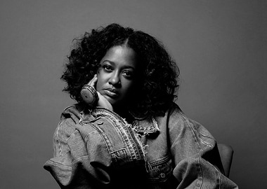 Black and White Portrait of Woman