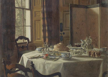 Breakfast Table Still Life Painting