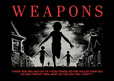 WEAPONS Horror : Silhouette of Children Running
