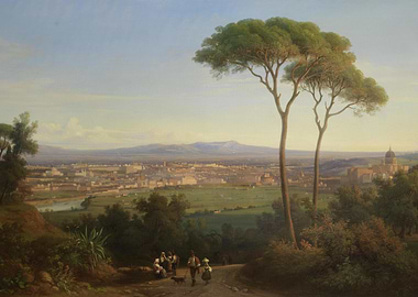 Rome from Monte Mario painting