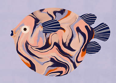 Abstract Fish Illustration
