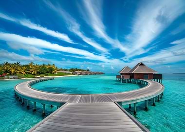 Tropical Island Resort Paradise Sea Beach