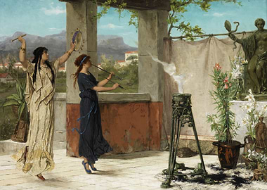 Ancient Ritual with Music and Incense