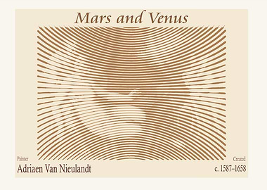 Mars and Venus by Adriaen Van Nielandt