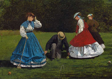 Croquet Game Painting