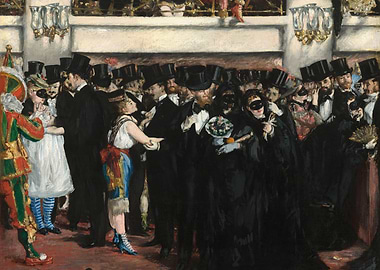 Masked Ball at the Opera Painting