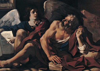 The Inspiration of Saint Matthew Painting