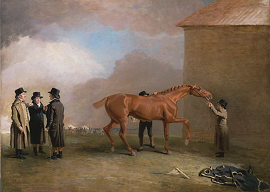 Horse and Men Painting