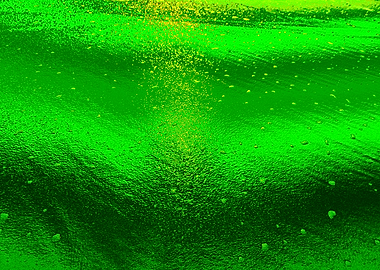 Abstract Green Texture with Bubbles