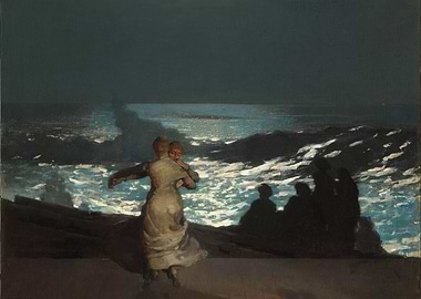 Mother and Child by the Sea