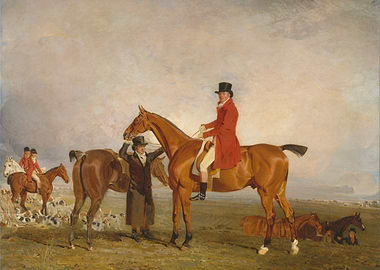 Horseback Riding Scene Painting