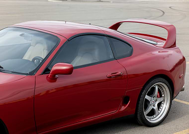 Red Toyota Supra a80 Mark4Toyota Supra Car