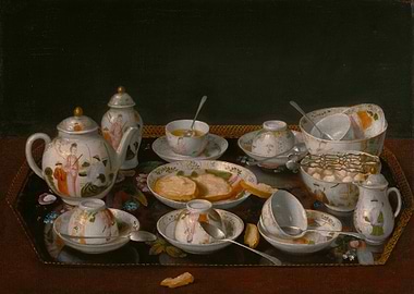 Still Life with Tea Set Painting